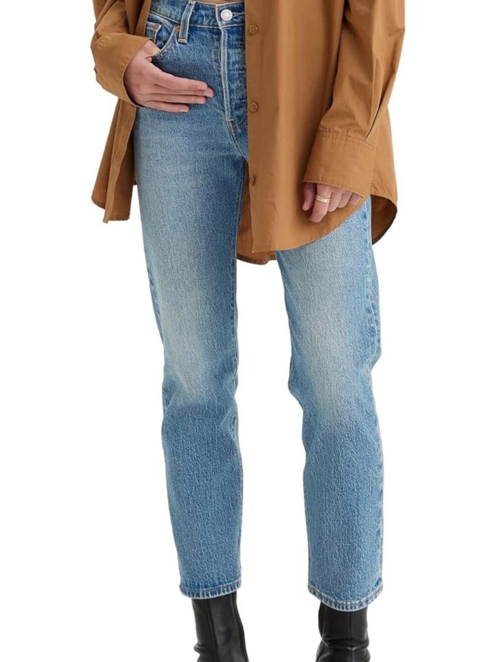 Rare Blank Tab Levi Wedgie Straight Jeans